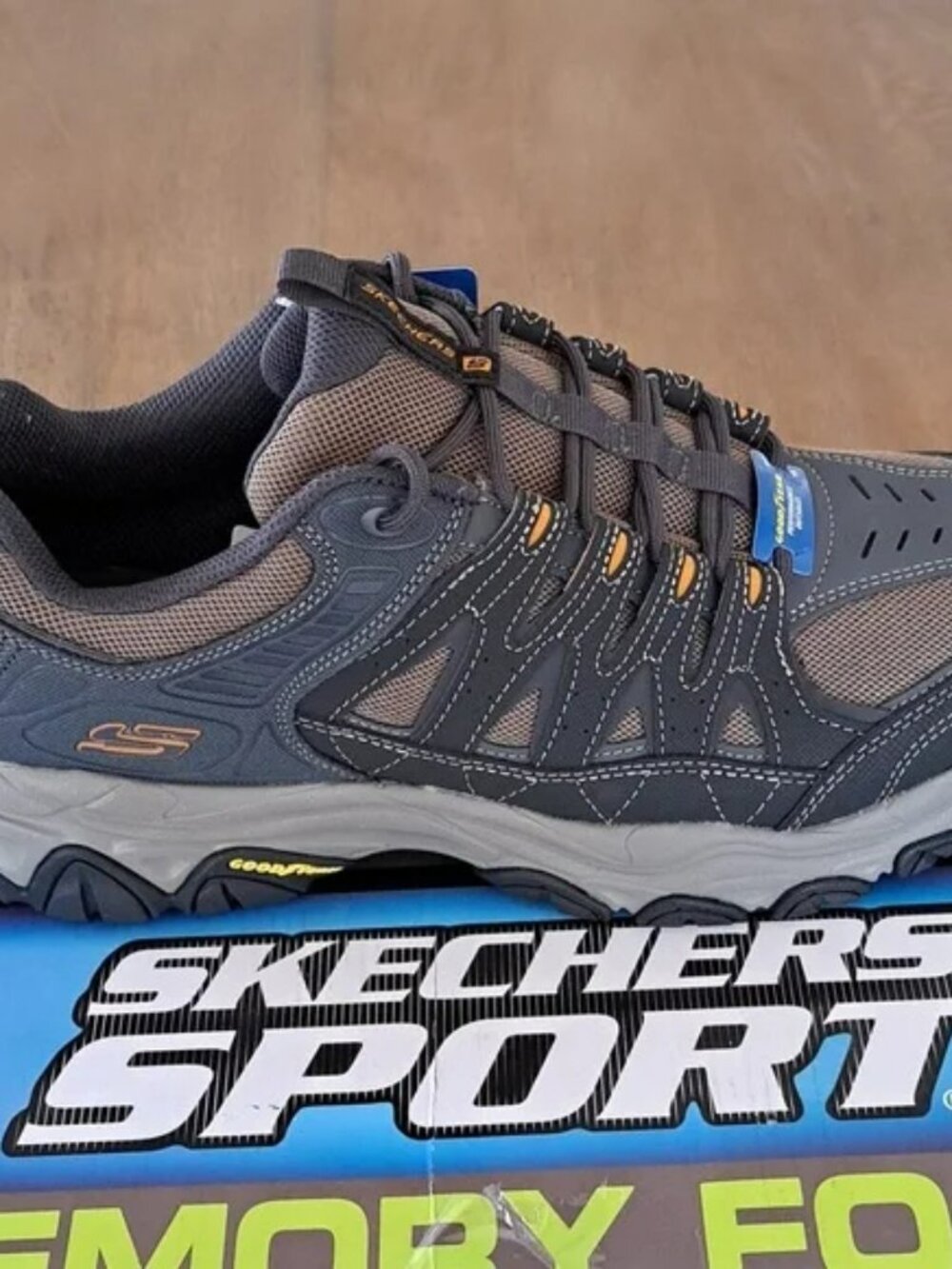 Skechers After Burn M.Fit 2.0 - Color: Charcoal / Gold - Size: Men 13